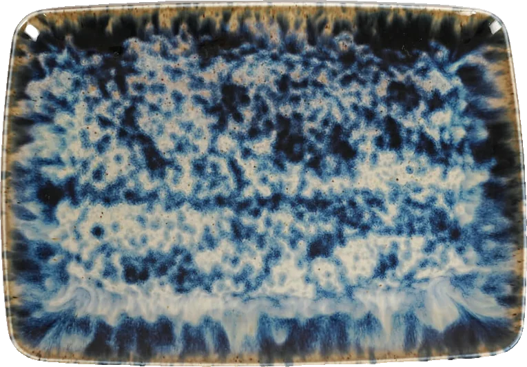 Blue Ocean vierkant bord 34 x 24 cm